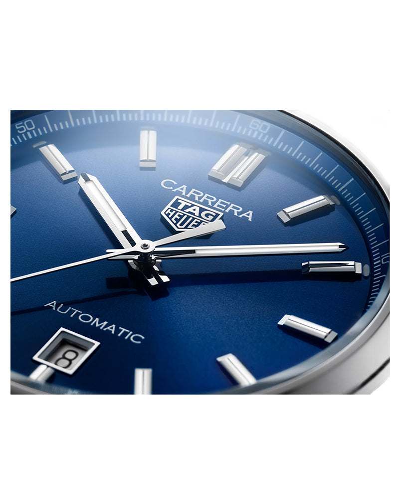  Shop Authentic Tag Heuer Carrera Date Blue Dial Silver Steel Strap Watch for Men - WBN2112.BA0639 - Luxxuri