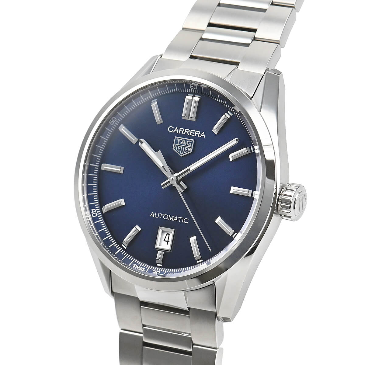  Shop Authentic Tag Heuer Carrera Date Blue Dial Silver Steel Strap Watch for Men - WBN2112.BA0639 - Luxxuri