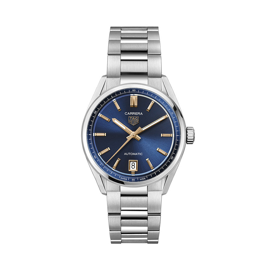  Shop Authentic Tag Heuer Carrera Date Blue Dial Silver Steel Strap Watch for Women - WBN2311.BA0001 - Luxxuri