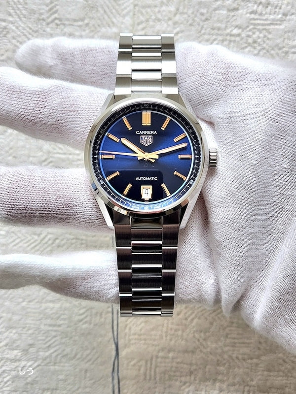  Shop Authentic Tag Heuer Carrera Date Blue Dial Silver Steel Strap Watch for Women - WBN2311.BA0001 - Luxxuri