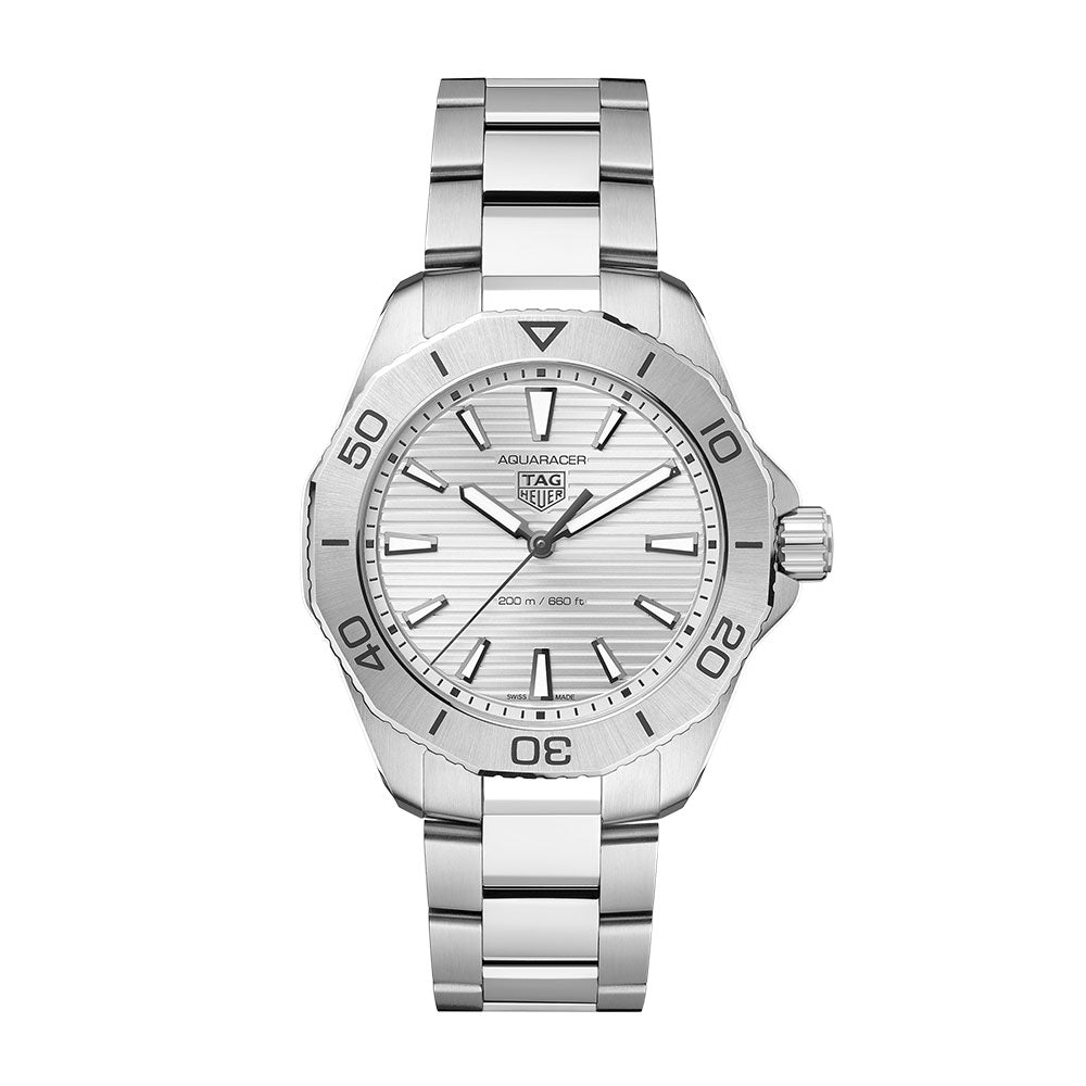  Shop Authentic Tag Heuer Aquaracer Professional 200 Quartz Silver Dial Silver Steel Strap Watch for Men - WBP1111.BA0627 - Luxxuri