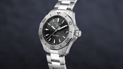  Shop Authentic Tag Heuer Aquaracer Professional 200 Solargraph Quartz Black Dial Silver Steel Strap Watch for Men - WBP1114.BA0000 - Luxxuri