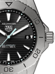  Shop Authentic Tag Heuer Aquaracer Professional 200 Solargraph Quartz Black Dial Silver Steel Strap Watch for Men - WBP1180.BF0000 - Luxxuri