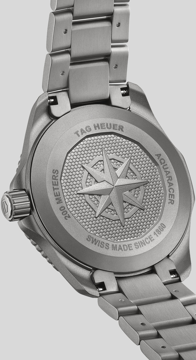  Shop Authentic Tag Heuer Aquaracer Professional 200 Solargraph Quartz Black Dial Silver Steel Strap Watch for Men - WBP1180.BF0000 - Luxxuri