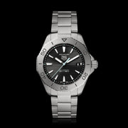  Shop Authentic Tag Heuer Aquaracer Professional 200 Solargraph Quartz Black Dial Silver Steel Strap Watch for Men - WBP1180.BF0000 - Luxxuri