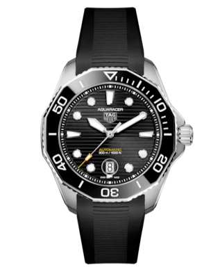  Shop Authentic Tag Heuer Aquaracer Professional 300 Automatic Black Dial Black Rubber Strap Watch for Men - WBP201A.FT6197 - Luxxuri