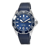  Shop Authentic Tag Heuer Aquaracer Professional 300 Automatic Blue Dial Blue Rubber Strap Watch for Men - WBP201B.FT6198 - Luxxuri