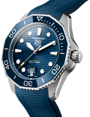  Shop Authentic Tag Heuer Aquaracer Professional 300 Automatic Blue Dial Blue Rubber Strap Watch for Men - WBP201B.FT6198 - Luxxuri