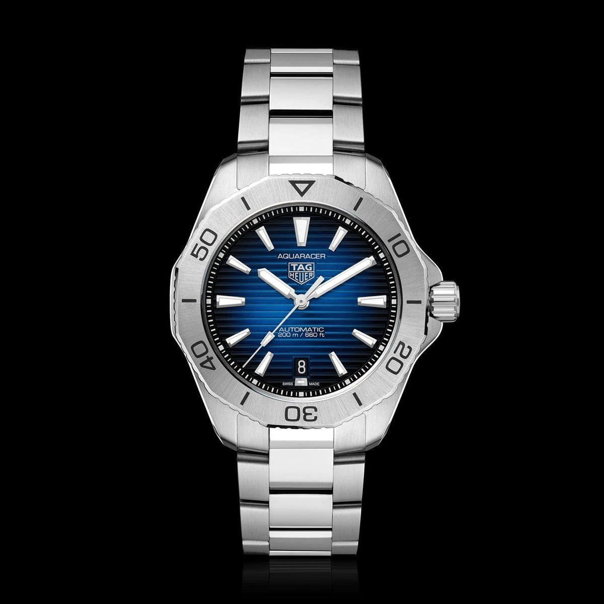  Shop Authentic Tag Heuer Aquaracer Professional 200 Automatic Blue Dial Silver Steel Strap Watch for Men - WBP2111.BA0627 - Luxxuri