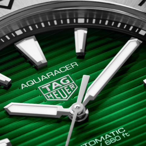  Shop Authentic Tag Heuer Aquaracer Professional 200 Automatic Green Dial Silver Steel Strap Watch for Men - WBP2115.BA0627 - Luxxuri