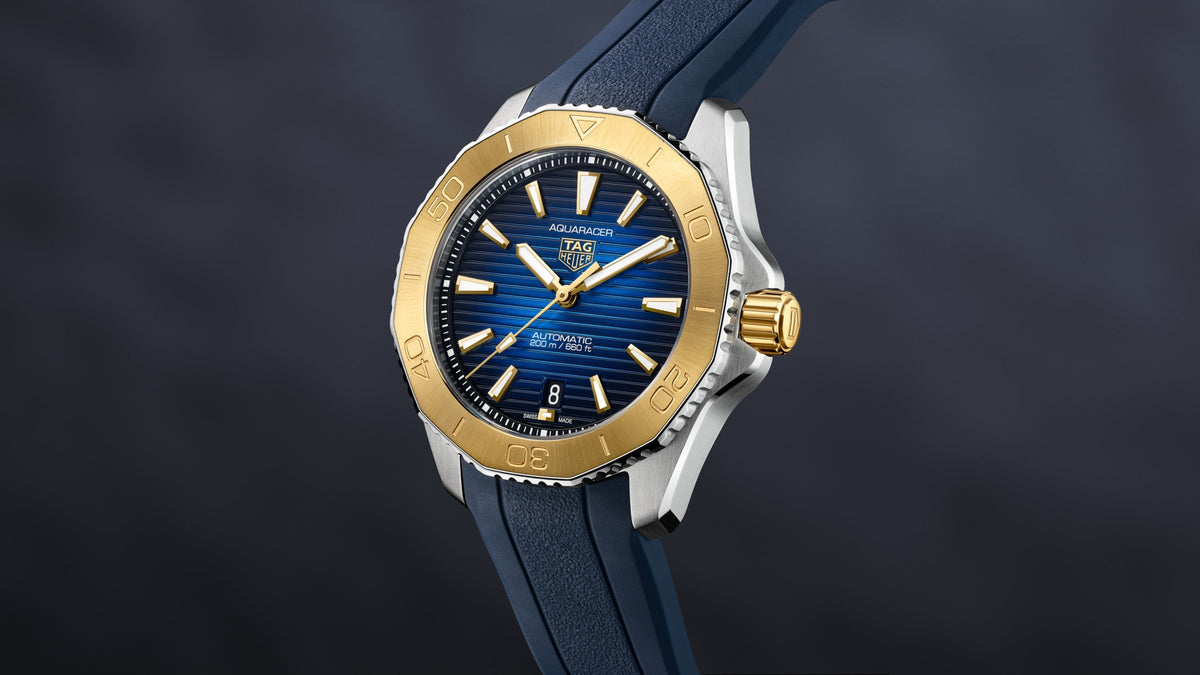  Shop Authentic Tag Heuer Aquaracer Professional 200 Automatic Blue Dial Blue Rubber Strap Watch for Men - WBP2150.FT6210 - Luxxuri
