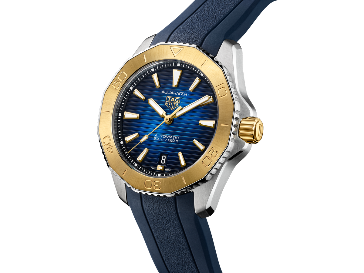  Shop Authentic Tag Heuer Aquaracer Professional 200 Automatic Blue Dial Blue Rubber Strap Watch for Men - WBP2150.FT6210 - Luxxuri