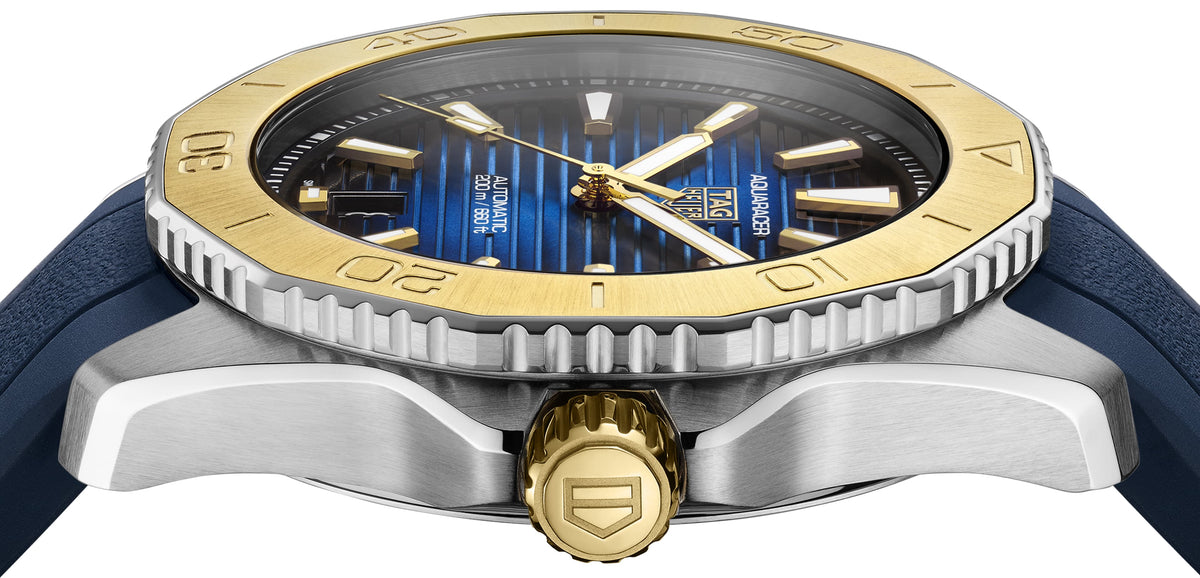  Shop Authentic Tag Heuer Aquaracer Professional 200 Automatic Blue Dial Blue Rubber Strap Watch for Men - WBP2150.FT6210 - Luxxuri