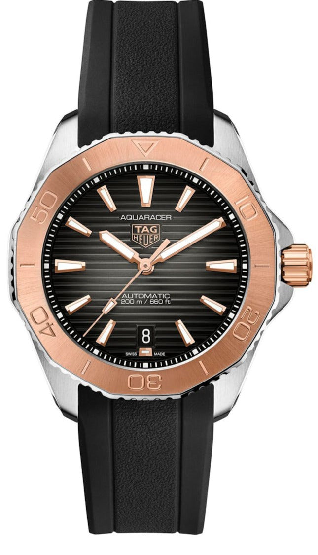  Shop Authentic Tag Heuer Aquaracer Professional 200 Automatic Black Dial Black Rubber Strap Watch for Men - WBP2151.FT6199 - Luxxuri