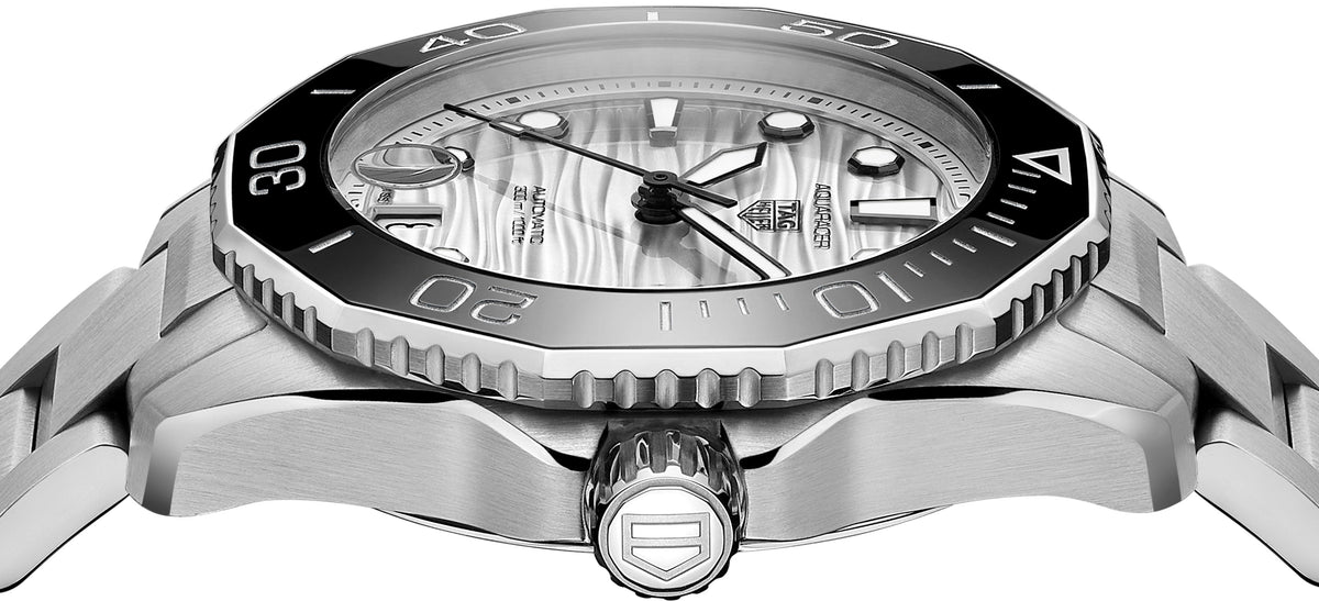  Shop Authentic Tag Heuer Aquaracer Professional 300 Automatic White Dial Silver Steel Strap Watch for Men - WBP231C.BA0626 - Luxxuri
