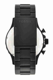  Shop Authentic Fossil Nate Chrongraph Ion Plated Black Dial Black Steel Strap Watch for Men - JR1356 - Luxxuri