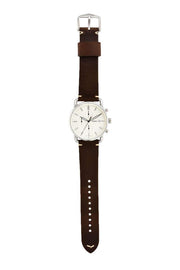  Shop Authentic Fossil The Commuter White Dial Brown Leather Strap Watch for Men - FS5402 - Luxxuri