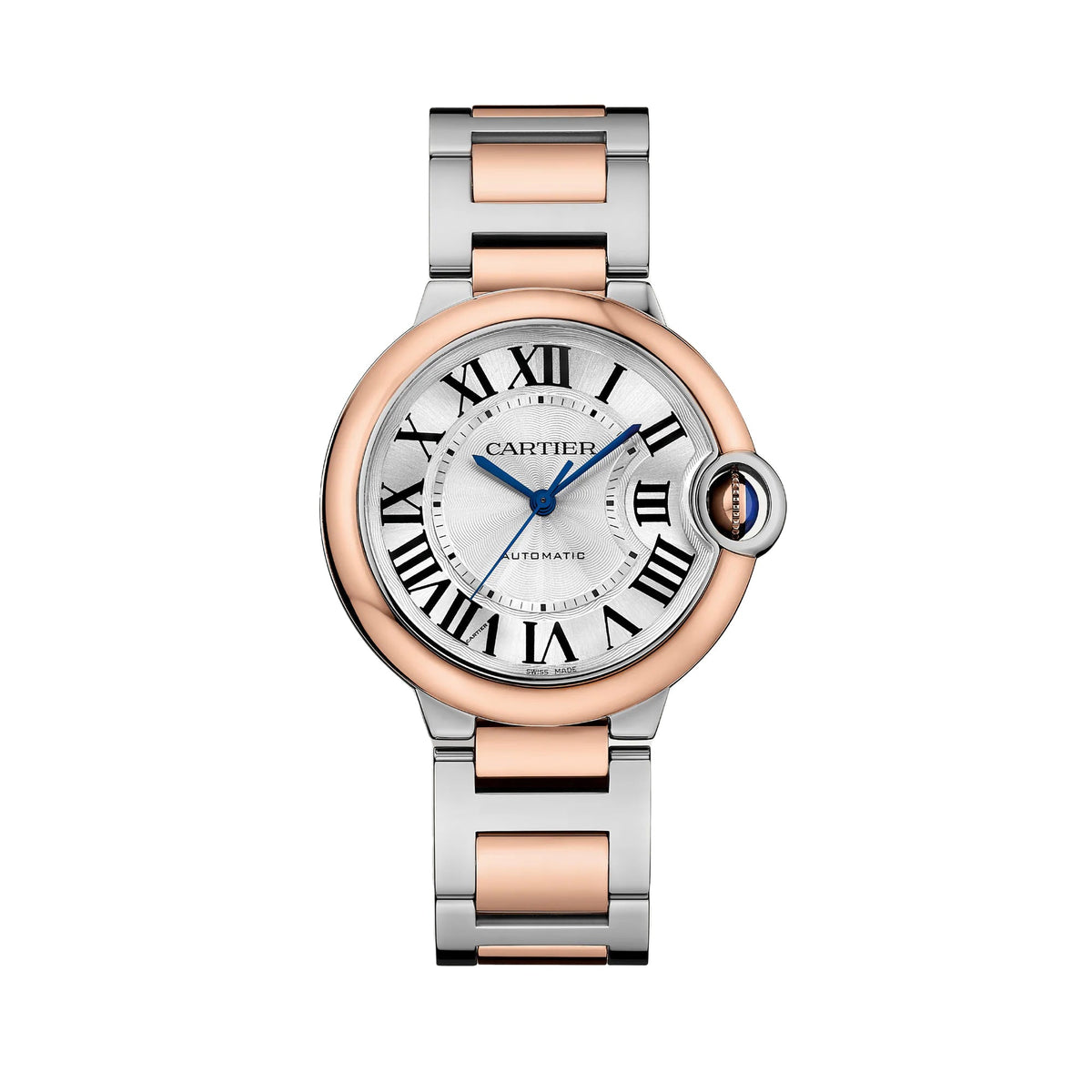  Shop Authentic Cartier Ballon Bleu de Cartier Silver Dial Two Tone Steel Strap Watch for Women - W2BB0032 - Luxxuri