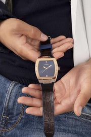  Shop Authentic Guess Phoenix Blue Dial Brown Leather Strap Watch for Men - GW0386G2 - Luxxuri