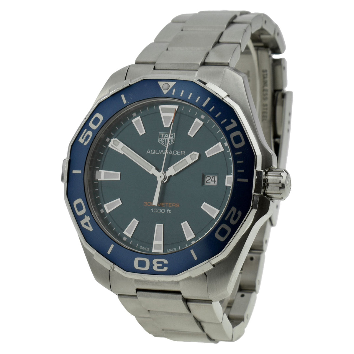  Shop Authentic Tag Heuer Aquaracer Blue Dial Watch for Men - WAY101C.BA0746 - Luxxuri
