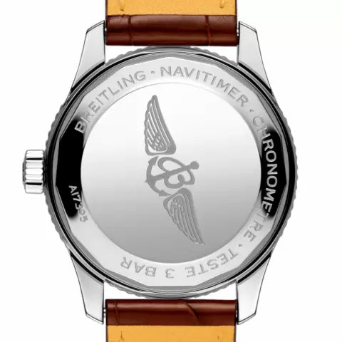  Shop Authentic Breitling Navitimer Automatic 35 Brown Dial Brown Leather Strap Watch for Men - A17395201K1P1 - Luxxuri