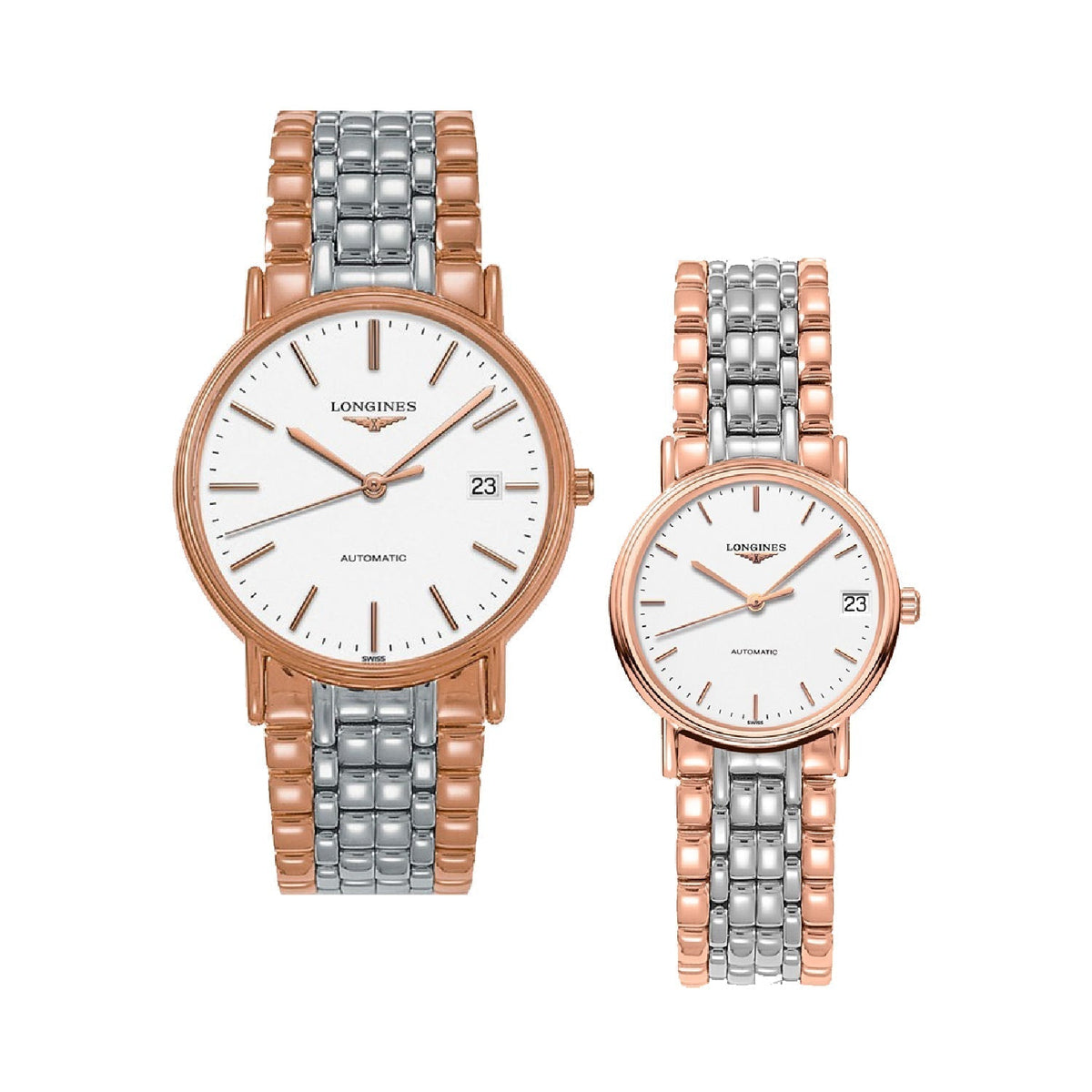  Shop Authentic Longines Presence 38.5mm Automatic White Dial Two Tone Steel Strap Watch for Men - L4.921.1.12.7 - Luxxuri