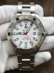  Shop Authentic Tag Heuer Aquaracer White Dial Watch for Men - WAY2013.BA0927 - Luxxuri