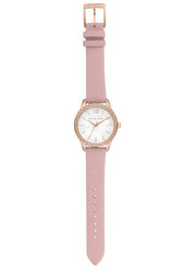  Shop Authentic Michael Kors Layton Three-Hand White Dial Pink Leather Strap Watch for Women - MK2909 - Luxxuri