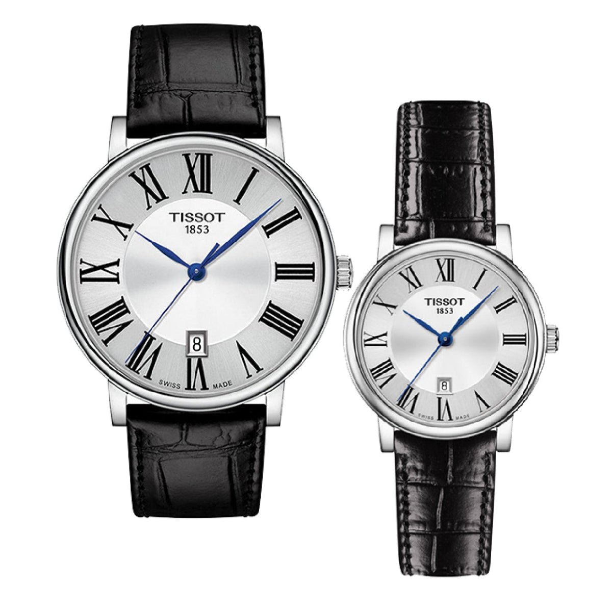  Shop Authentic Tissot Carson Premium Lady Silver Dial Black Leather Strap Watch For Women - T122.210.16.033.00 - Luxxuri