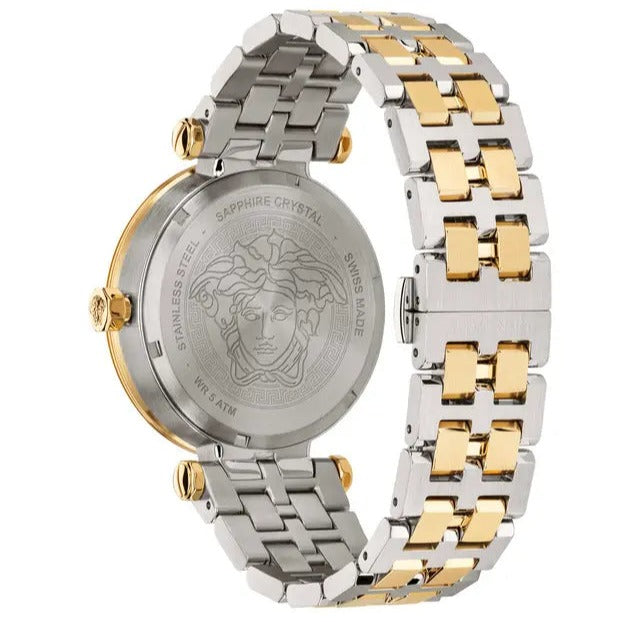  Shop Authentic Versace Greca Sport Quartz White Dial Two Tone Steel Strap Watch For Men - VEZ300521 - Luxxuri