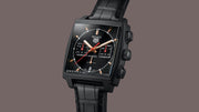  Shop Authentic Tag Heuer Monaco Automatic Chronograph Black Dial Black Leather Strap Watch for Men - CBL2180.FC6497 - Luxxuri
