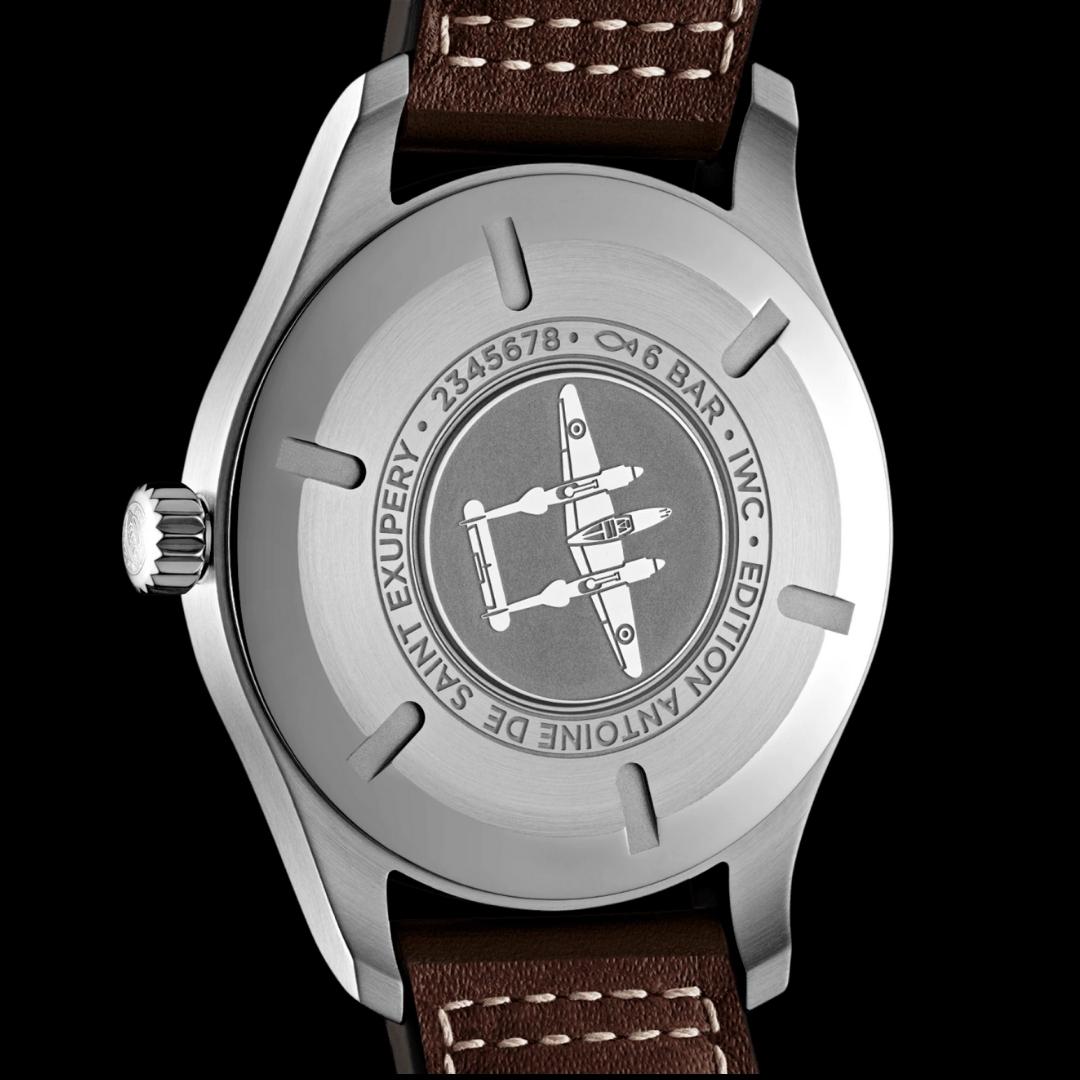  Shop Authentic IWC Pilot's Watch Mark XVII Edition "Antoine De Saint Exupery" Brown Dial Brown Leather Strap Watch for Men - IW327003 - Luxxuri