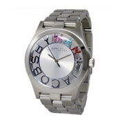  Shop Authentic Marc Jacobs Henry Skeleton Silver Dial Silver Steel Strap Watch for Women - MBM3262 - Luxxuri