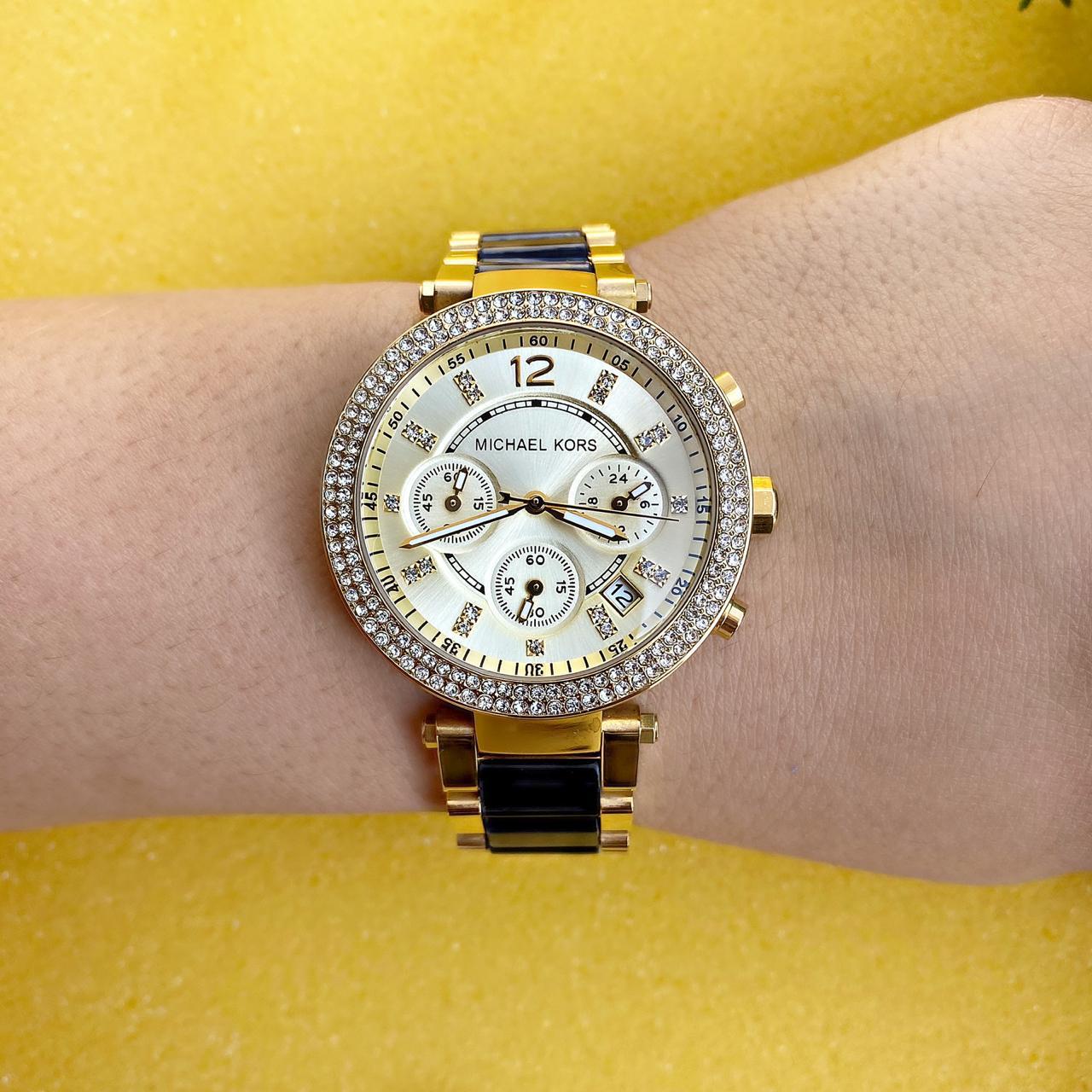  Shop Authentic Michael Kors Parker Gold Dial Two Tone Steel Strap Watch for Women - MK6238 - Luxxuri