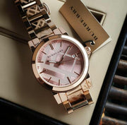  Shop Authentic Burberry The City Rose Gold Dial Rose Gold Steel Strap Watch for Women - BU9146 - Luxxuri