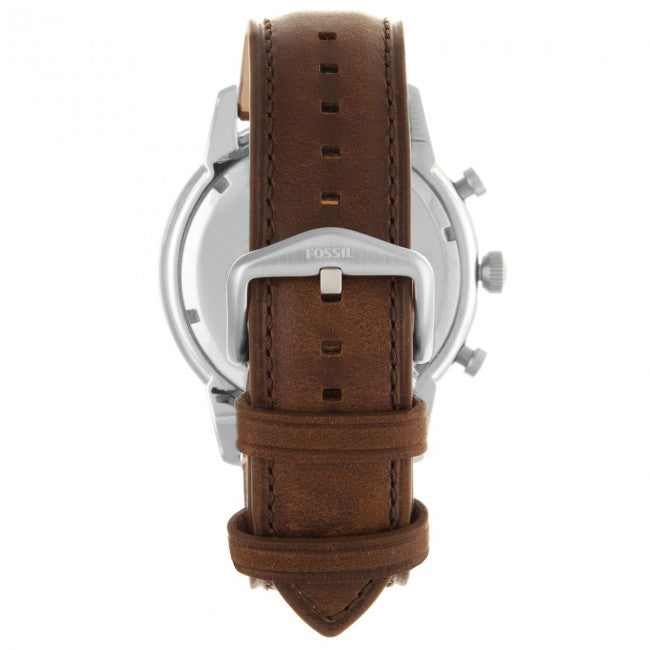  Shop Authentic Fossil Townsman Chronograph Black Dial Brown Leather Strap Watch for Men  - FS5280 - Luxxuri