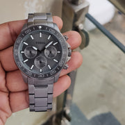  Shop Authentic Fossil Bannon Multifunction Chronograph Grey Dial Grey Steel Strap Watch for Men - BQ2491 - Luxxuri