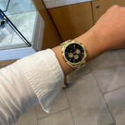  Shop Authentic Michael Kors Whitney Chronograph Black Dial Gold Steel Strap Watch for Women - MK7224 - Luxxuri