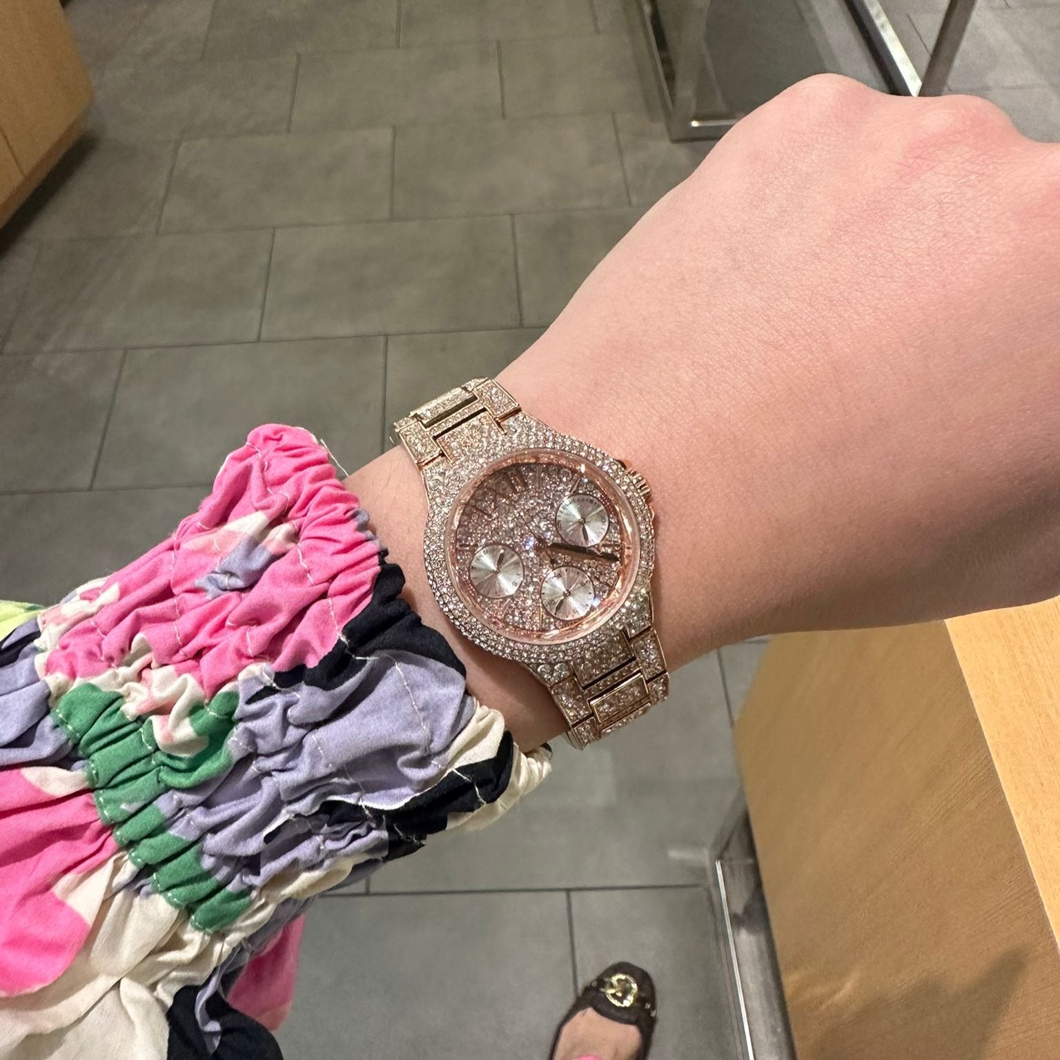  Shop Authentic Michael Kors Camille Multifunction Crystals Rose Gold Dial Rose Gold Steel Strap Watch For Women - MK6997 - Luxxuri