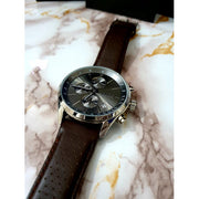  Shop Authentic Hugo Boss Grand Prix Grey Dial Brown Leather Strap Watch for Men -  1513476 - Luxxuri