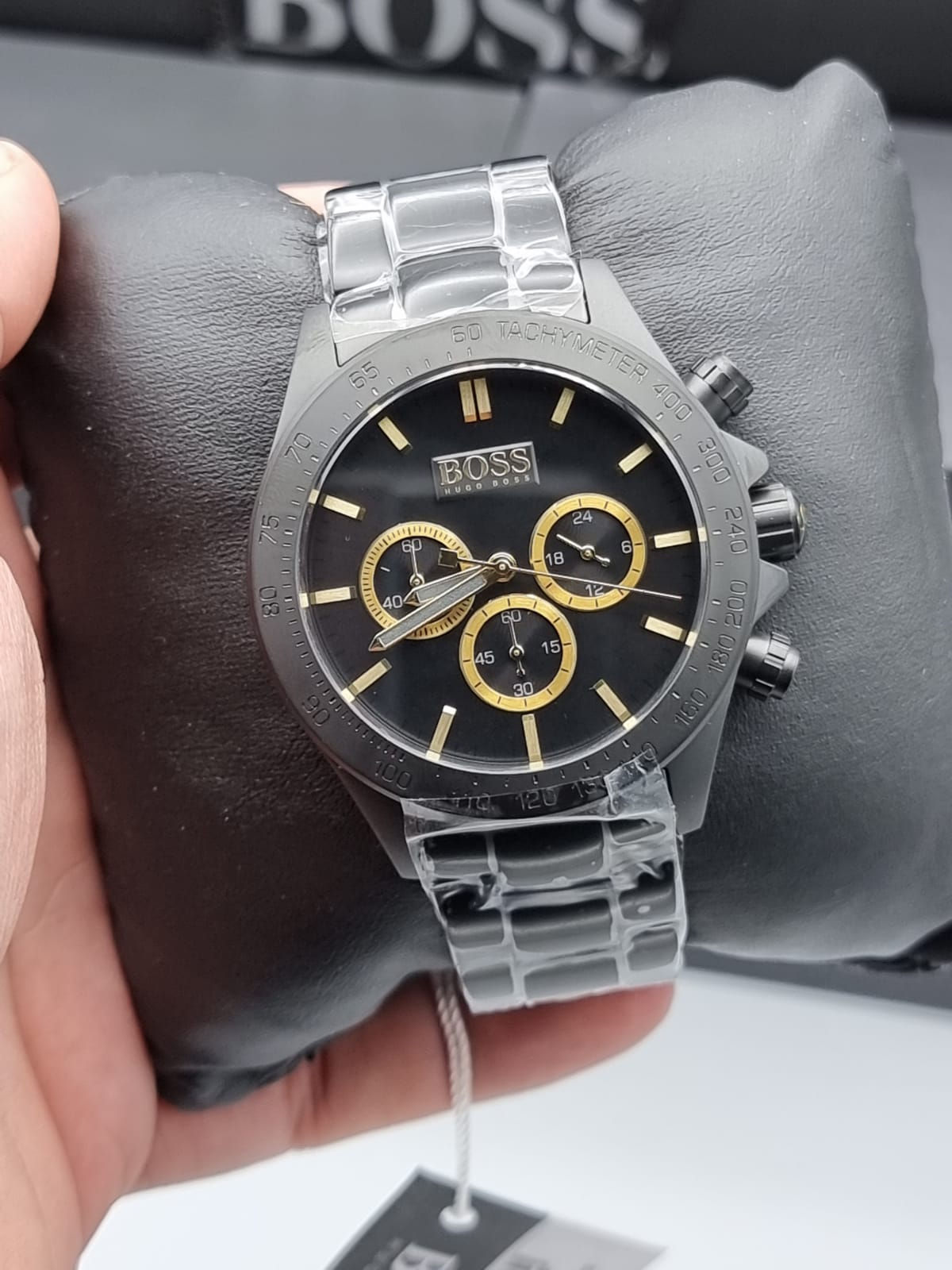  Shop Authentic Hugo Boss Ikon Black Dial Black Steel Strap Watch for Men - 1513278 - Luxxuri
