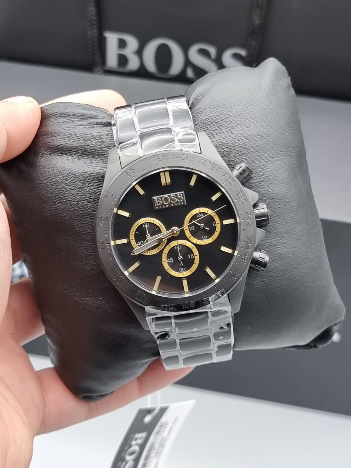  Shop Authentic Hugo Boss Ikon Black Dial Black Steel Strap Watch for Men - 1513278 - Luxxuri