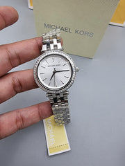  Shop Authentic Michael Kors Darci Silver Dial Silver Stainless Steel Strap Watch for Women - MK3364 - Luxxuri