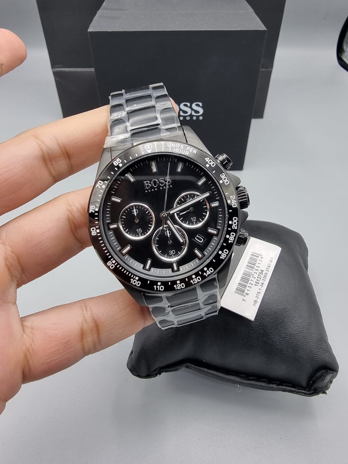  Shop Authentic Hugo Boss Hero Black Dial Black Steel Strap Watch for Men - 1513754 - Luxxuri
