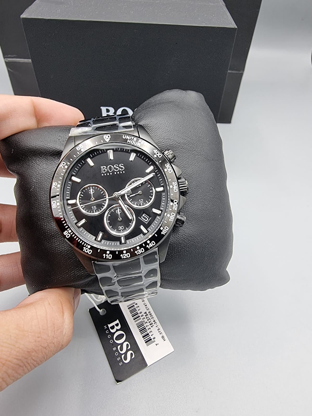  Shop Authentic Hugo Boss Hero Black Dial Black Steel Strap Watch for Men - 1513754 - Luxxuri