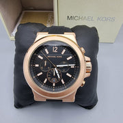  Shop Authentic Michael Kors Dylan Black Dial Black Rubber Strap Watch for Men - MK8184 - Luxxuri