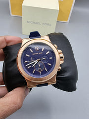  Shop Authentic Michael Kors Dylan Blue Dial Blue Rubber Strap Watch for Men - MK8295 - Luxxuri