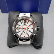  Shop Authentic Tommy Hilfiger Nolan Multi Function White Dial White Rubber Strap Watch for Men - 1791146 - Luxxuri