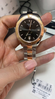  Shop Authentic Tissot PR 100 Sport Chic Anthracite Dial Watch For Women - T101.910.22.061.00 - Luxxuri