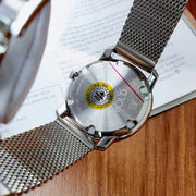  Shop Authentic Movado Bold Silver Dial Silver Mesh Bracelet Watch For Men - 3600260 - Luxxuri